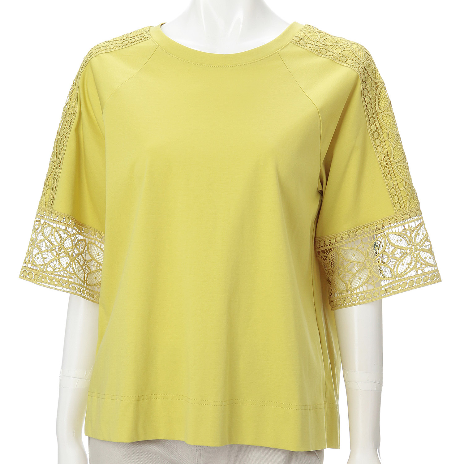 袖レースシルケットスムースチュニック - 画像17