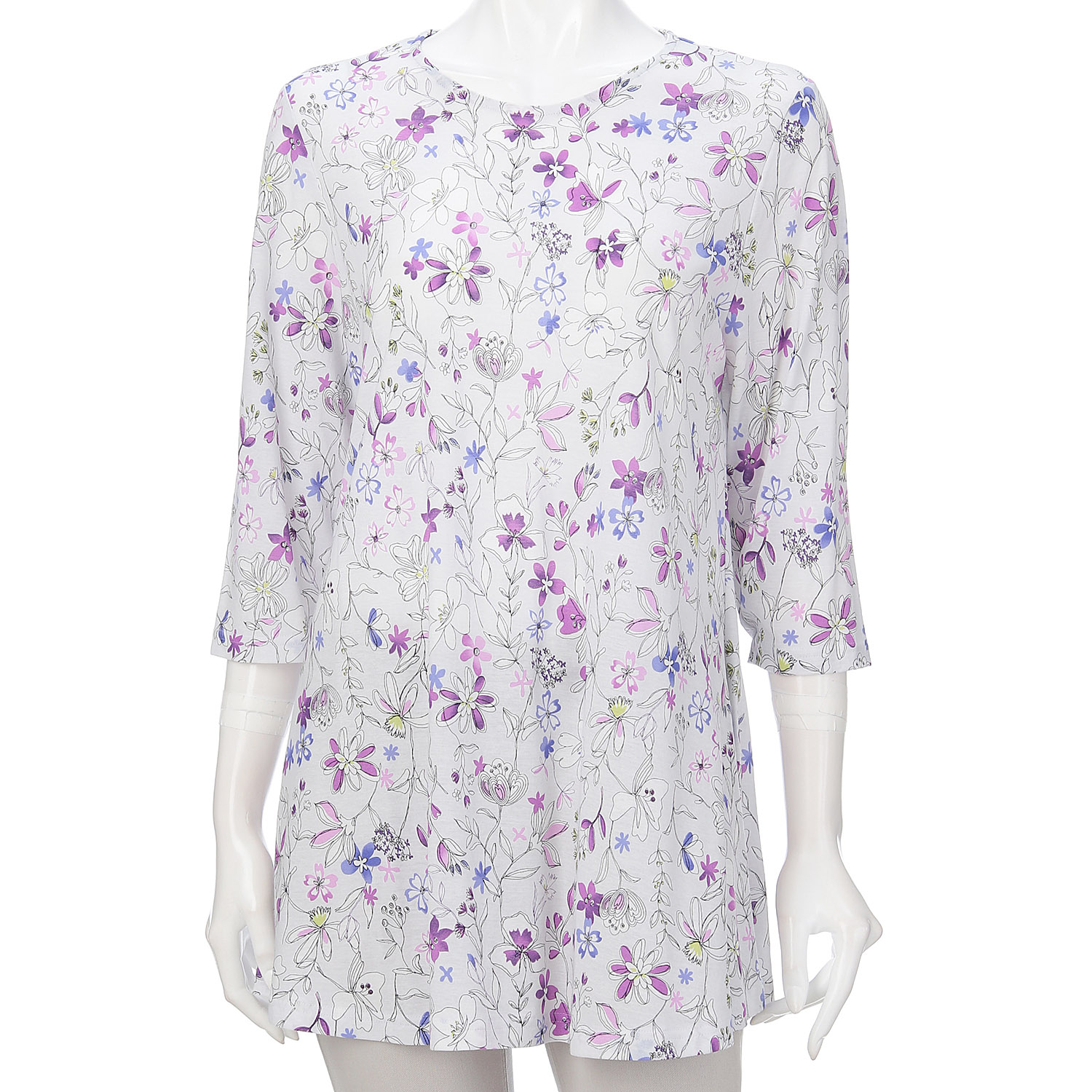 綿強撚SZ天竺プリントチュニック - 画像13