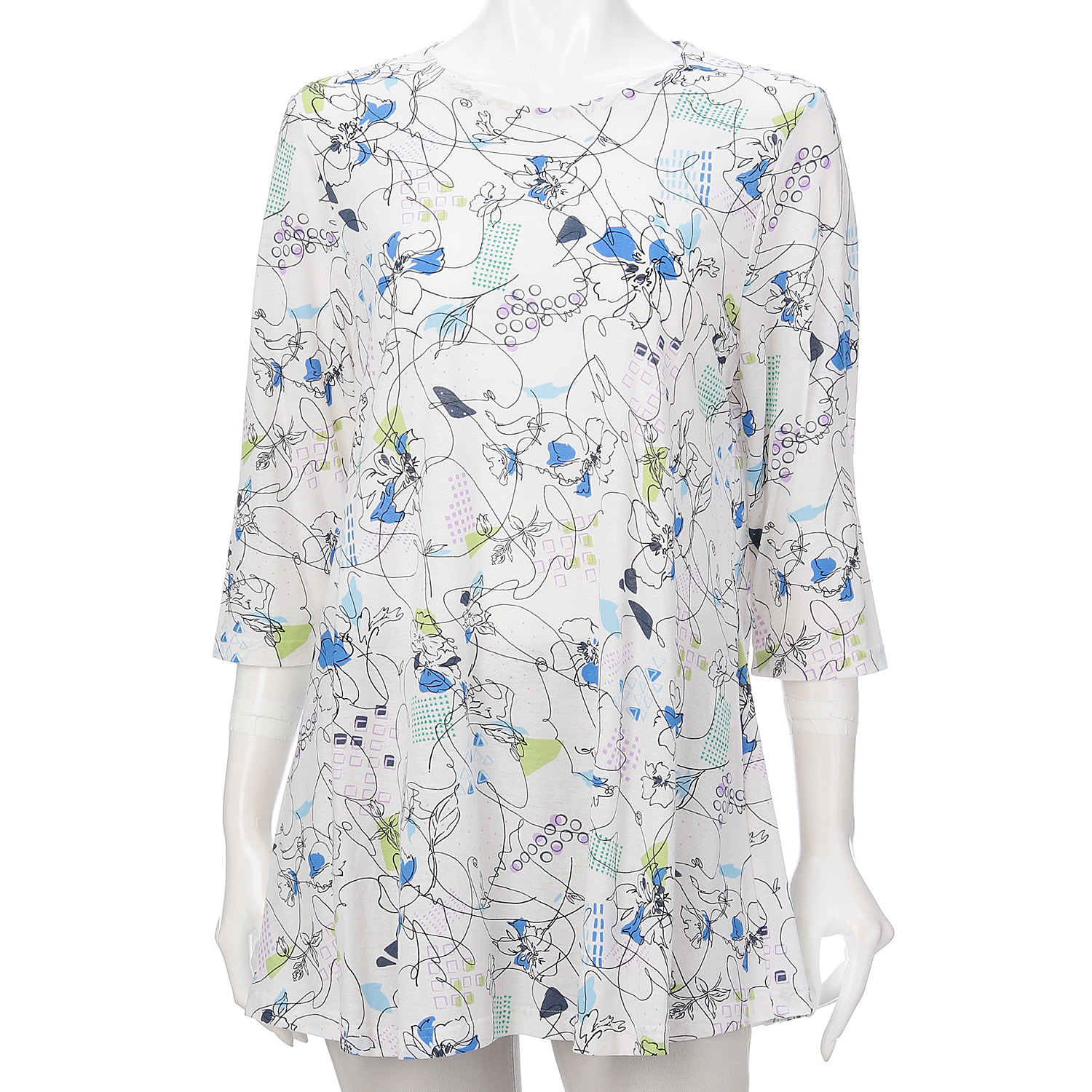 綿強撚SZ天竺プリントチュニック - 画像19