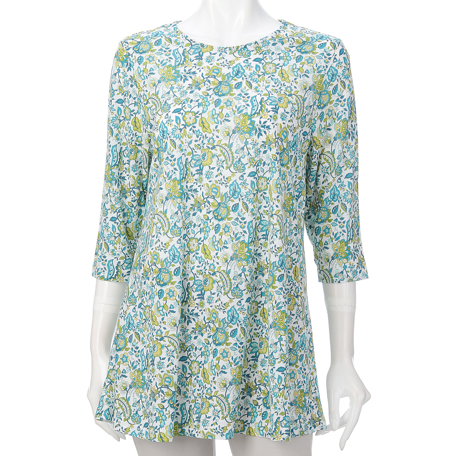 綿強撚SZ天竺プリントチュニック - 画像3