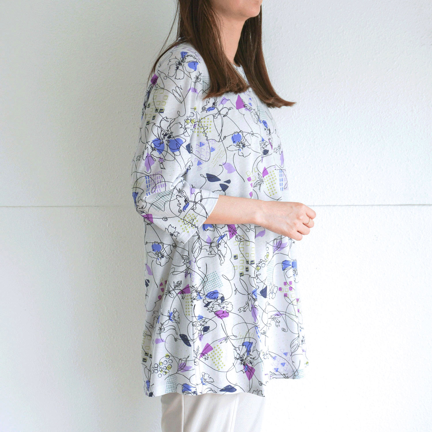 綿強撚SZ天竺プリントチュニック - 画像21