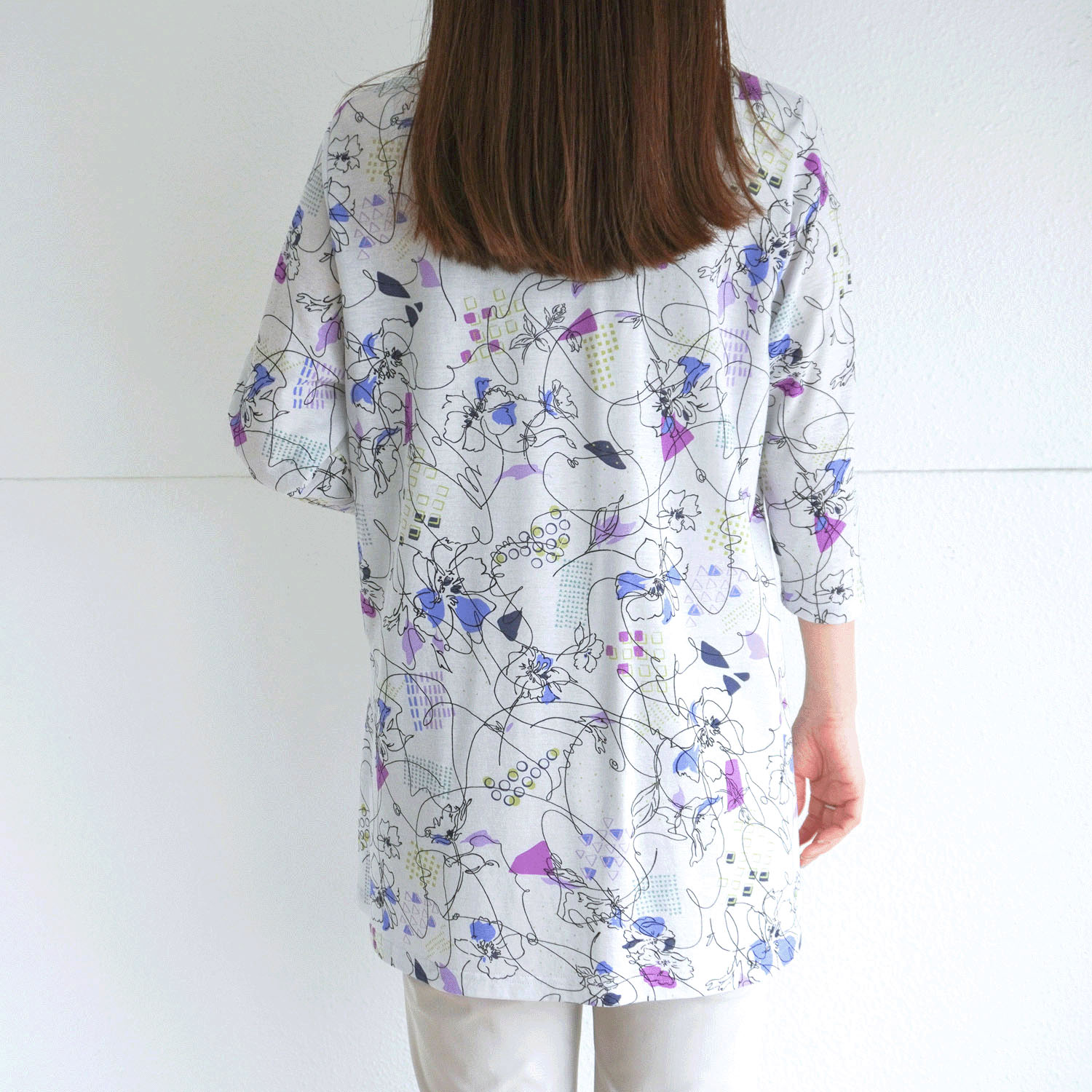 綿強撚SZ天竺プリントチュニック - 画像22