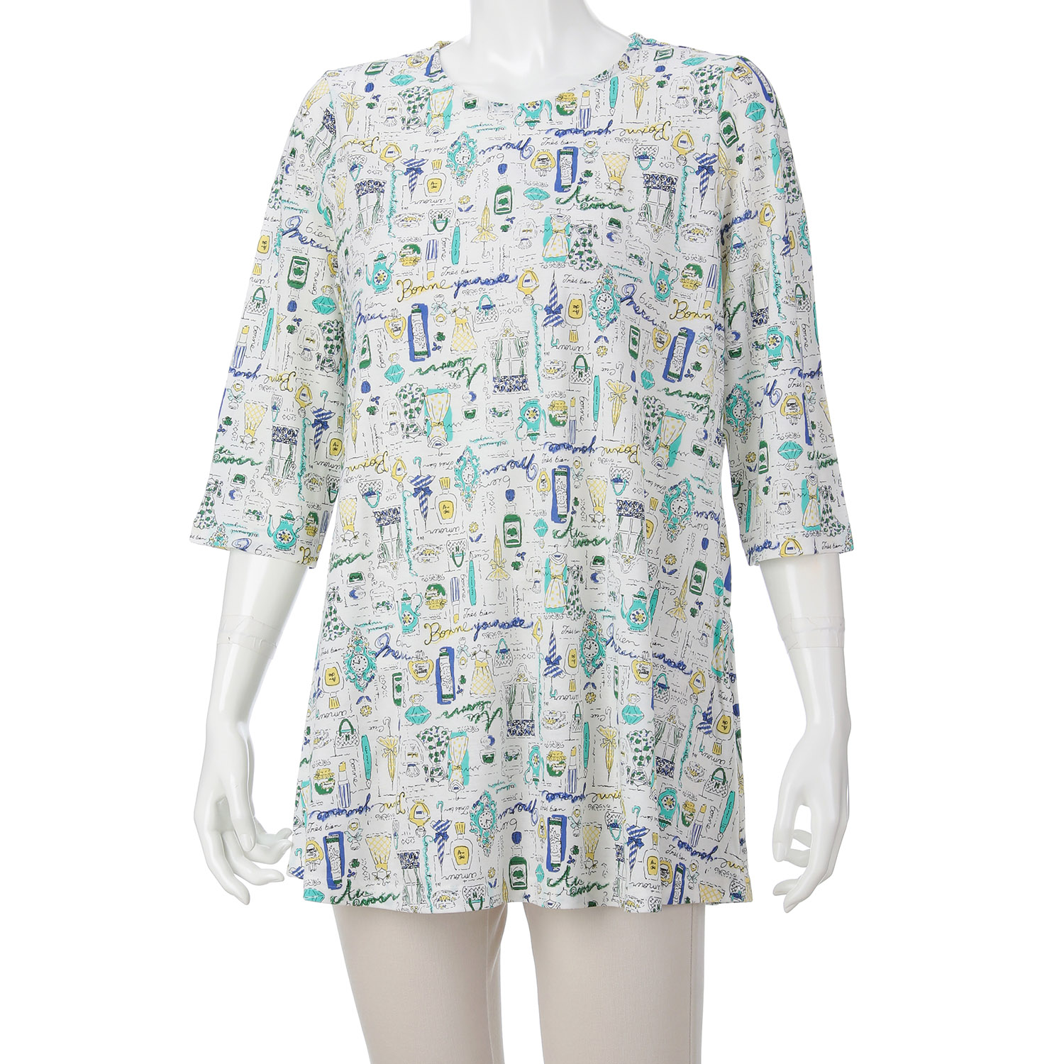 綿強撚SZ天竺プリントチュニック - 画像26