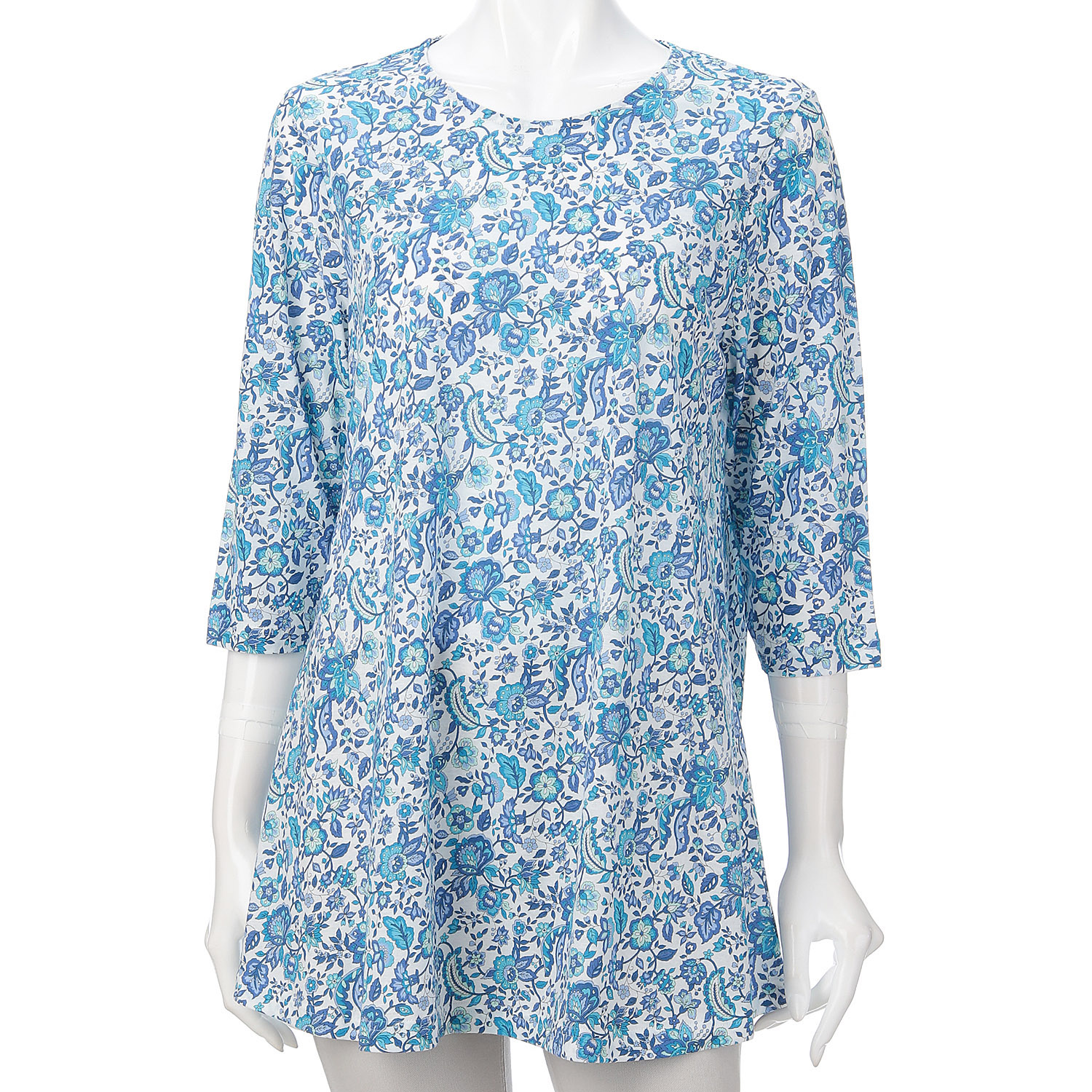 綿強撚SZ天竺プリントチュニック - 画像9