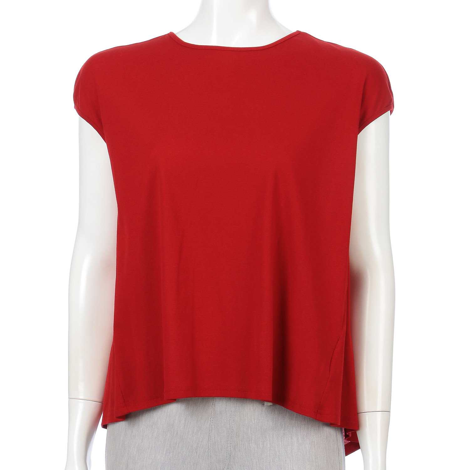 背タックノースリーブカットソー