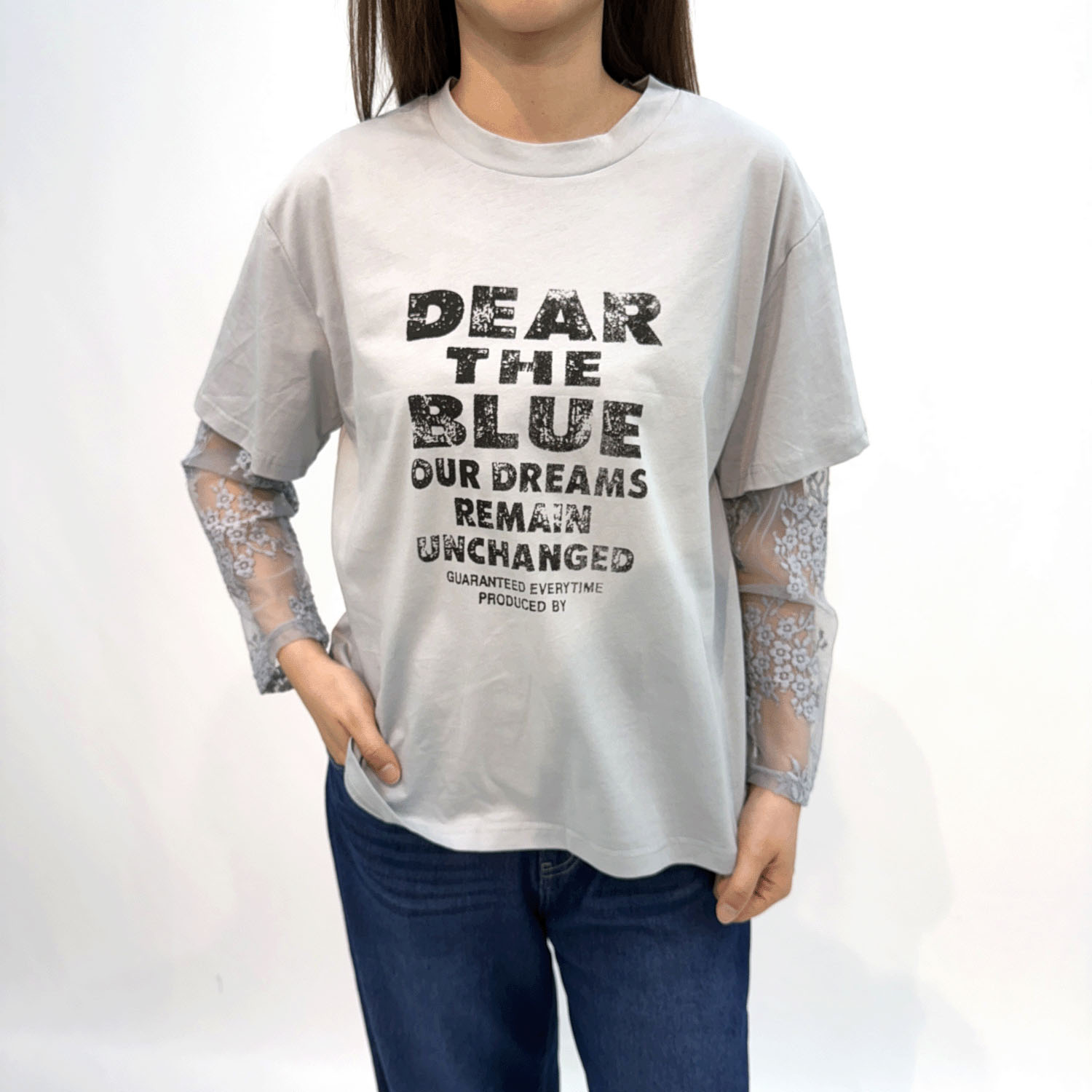 プリント袖レース使い - 画像2