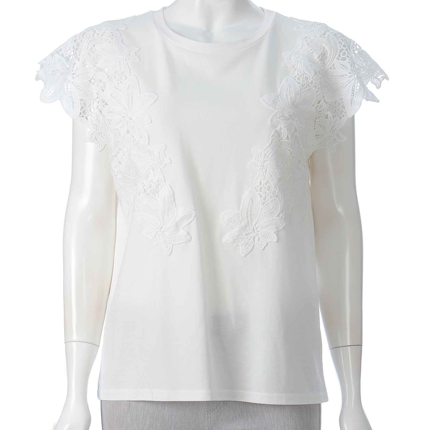 【Insta Live】レース使いフレンチ袖プルオーバー - 画像8