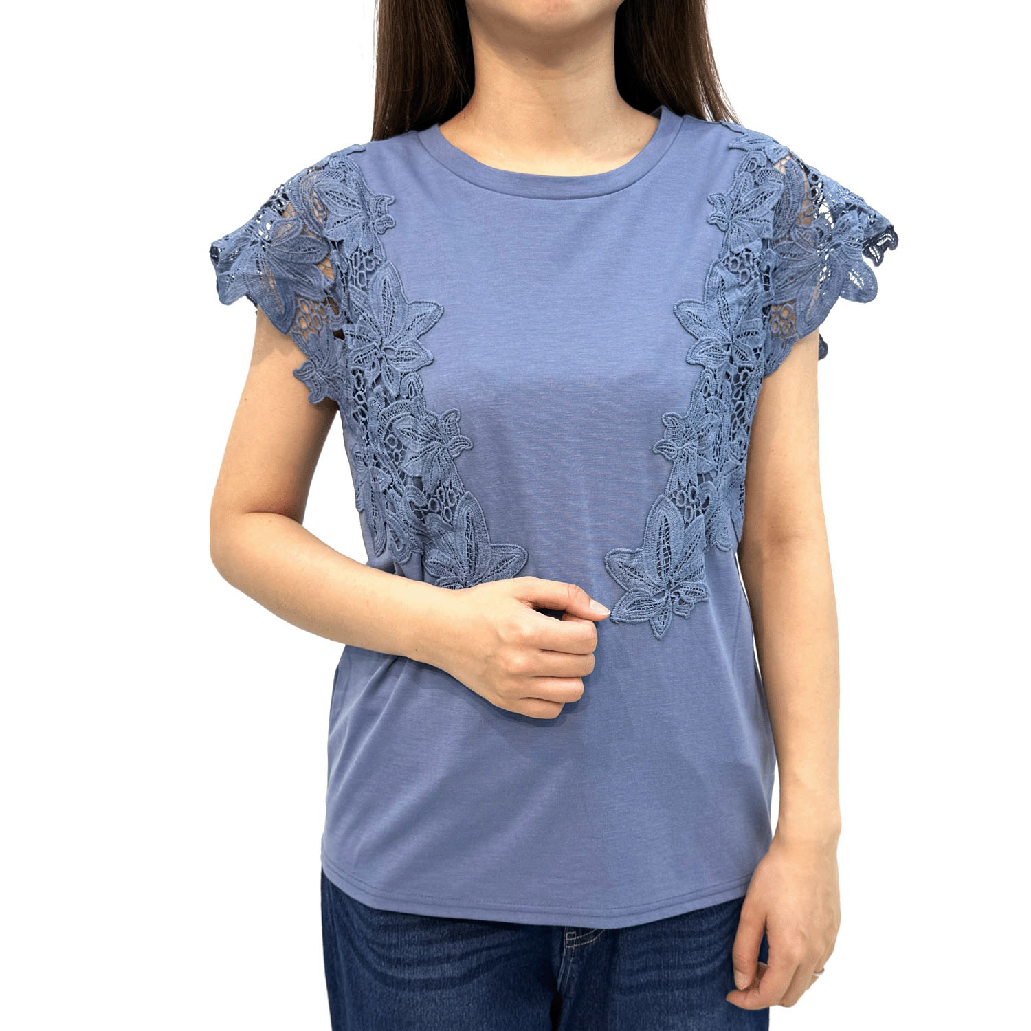 【Insta Live】レース使いフレンチ袖プルオーバー