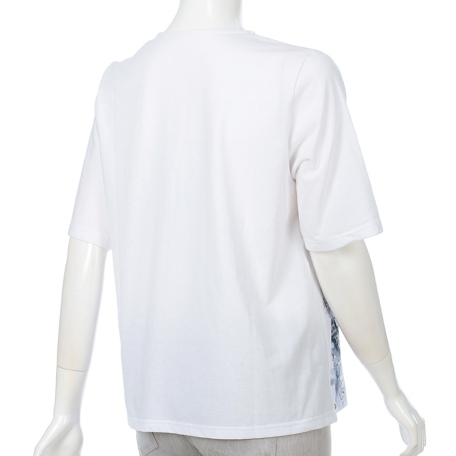 ハンドル刺繍入りプリントチュニック - 画像4