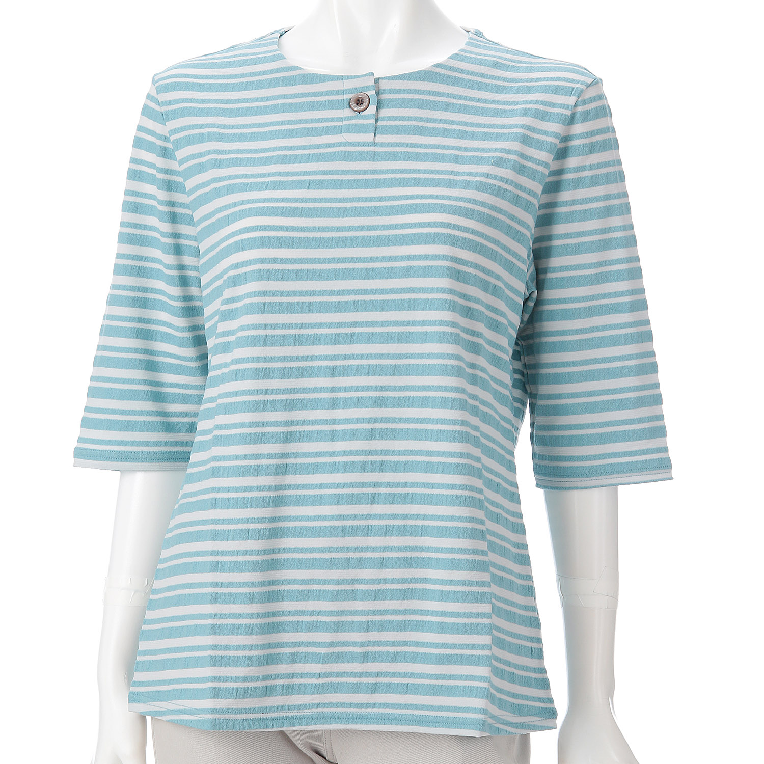 サッカーボーダー1つボタンヘンリーネックカットソー - 画像9