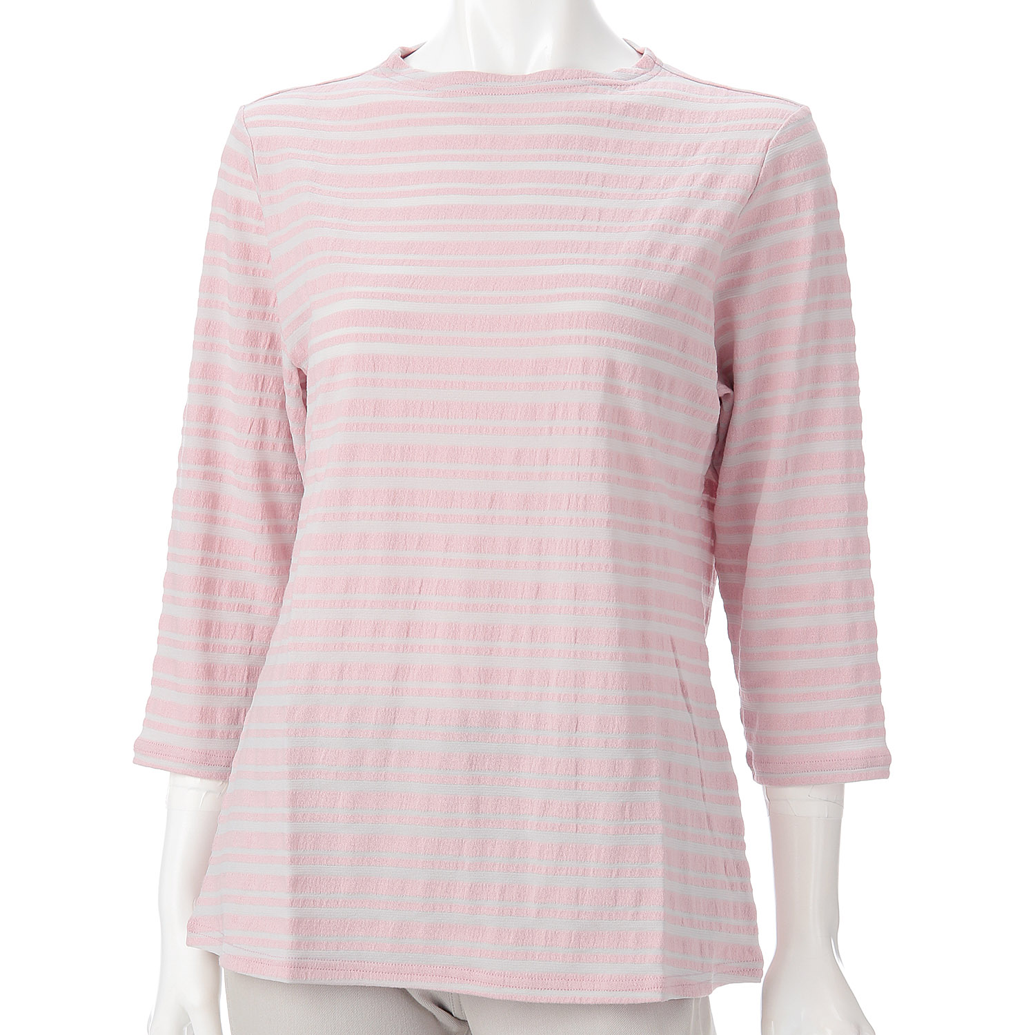 サッカーマルチボーダーボトルネックカットソー - 画像4