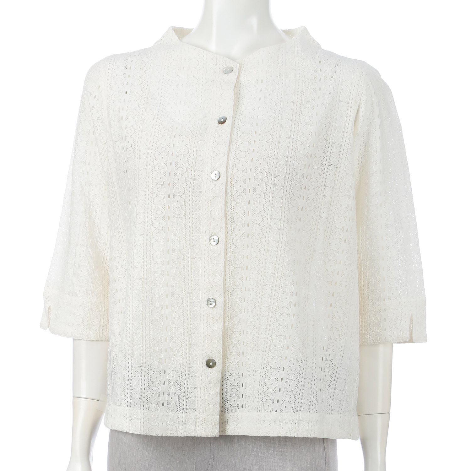 インディゴ レースハオリブラウス - 画像3