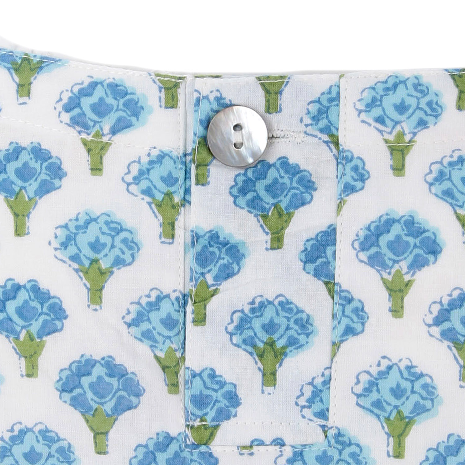 インディゴ フラワープリントダブルワンピース - 画像8