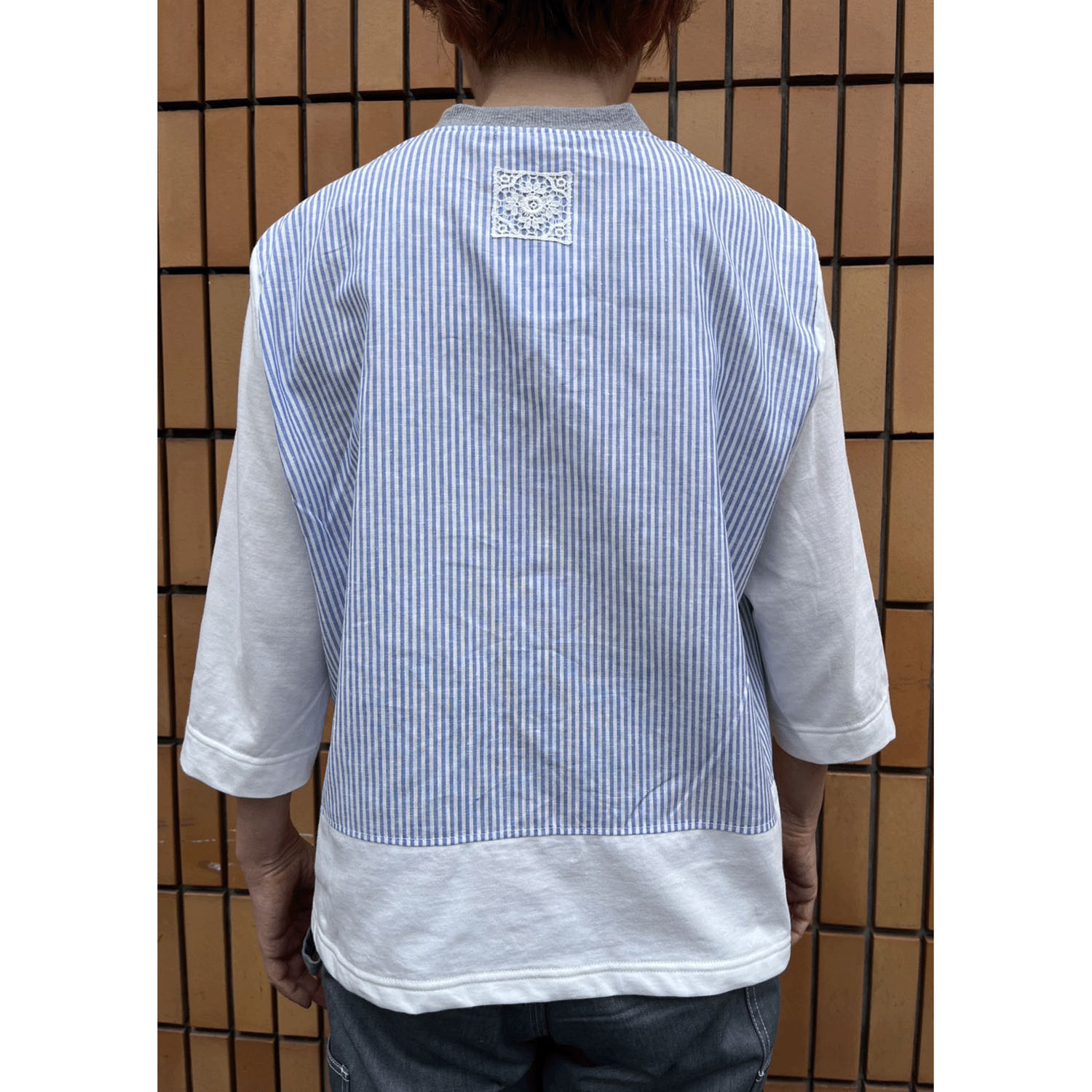 【ETONET限定】アトリエ雅 異素材配色ブラウス - 画像10