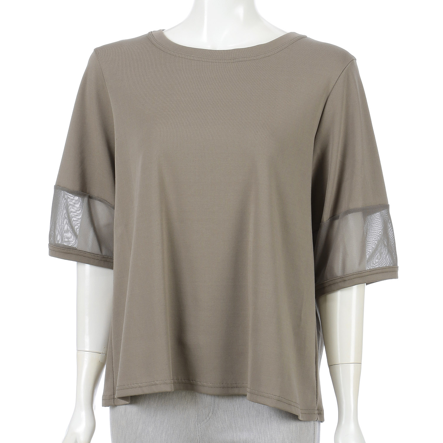 アトリエ雅 異素材配色カットソープルオーバー - 画像7