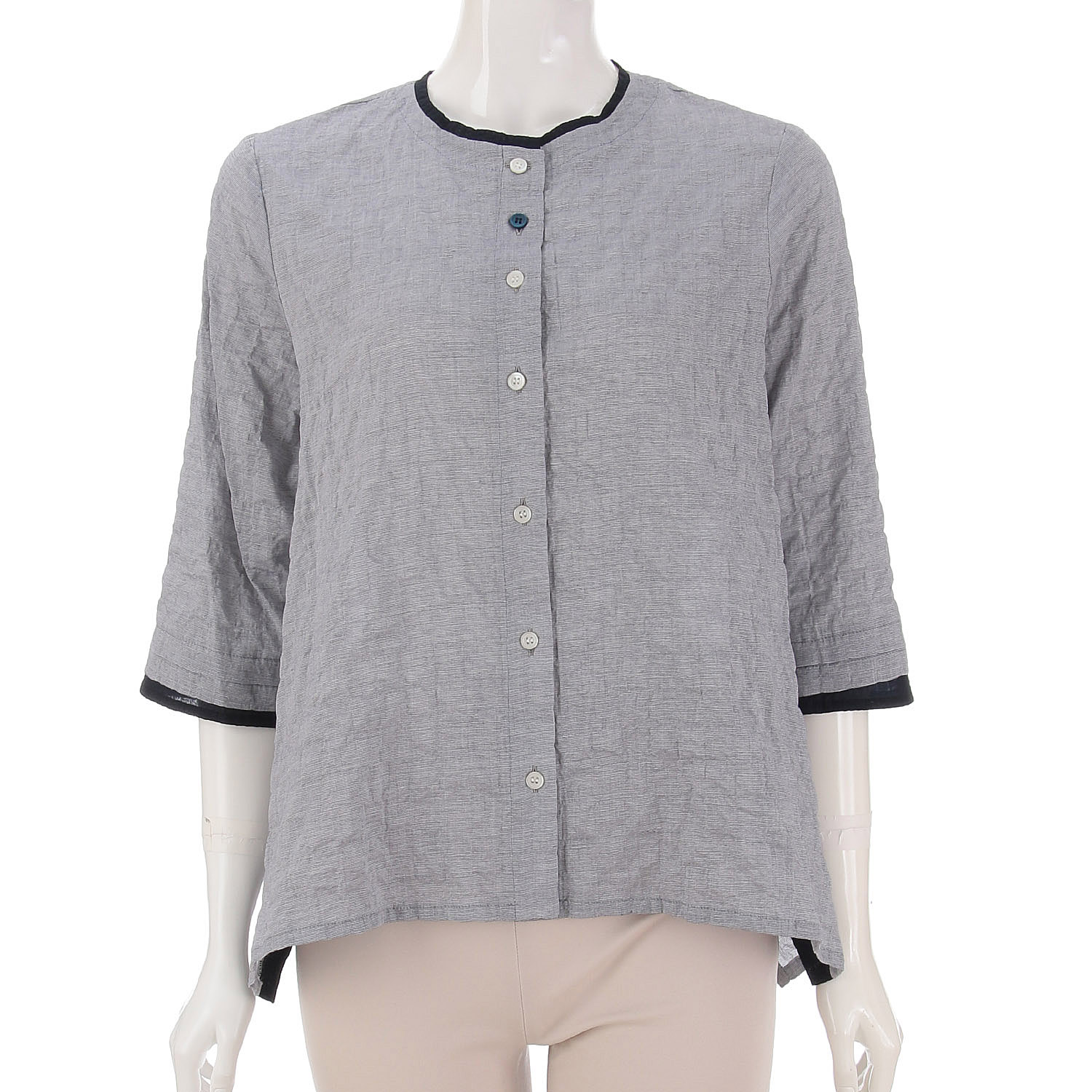 アトリエ雅 異素材配色ブラウス - 画像6