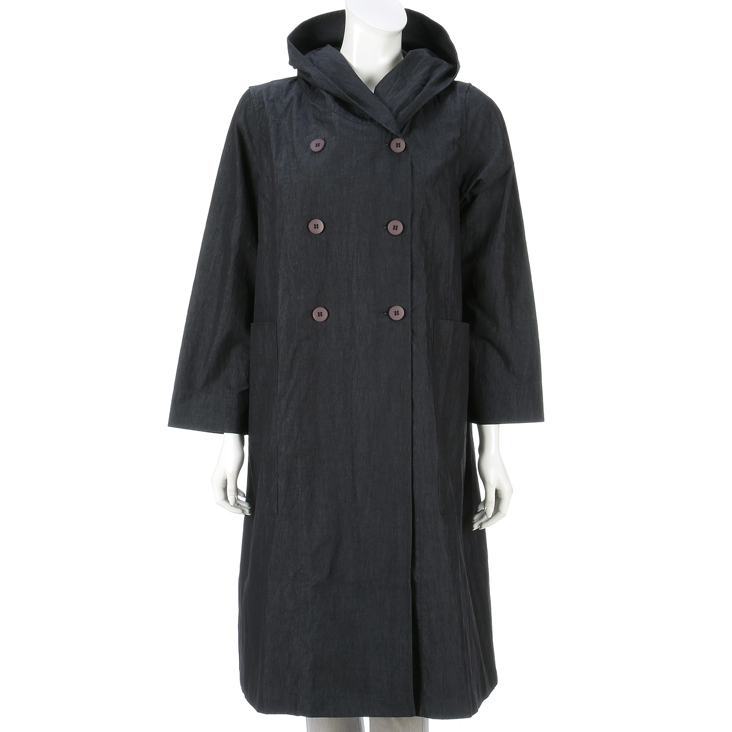 インディゴ 綿ナイロンダブルコート - 画像14