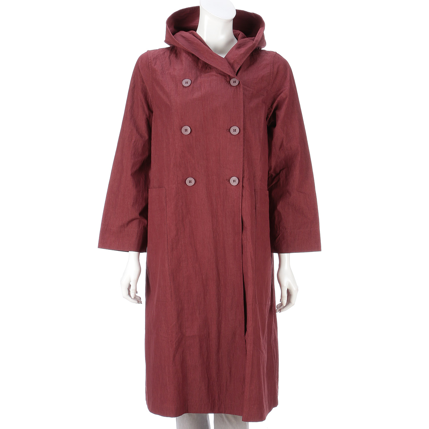 インディゴ 綿ナイロンダブルコート - 画像10