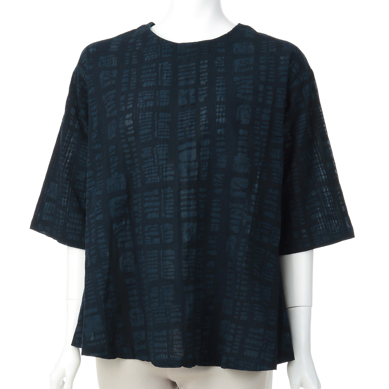 ケトレード ブロックエンボスブラウス - 画像7