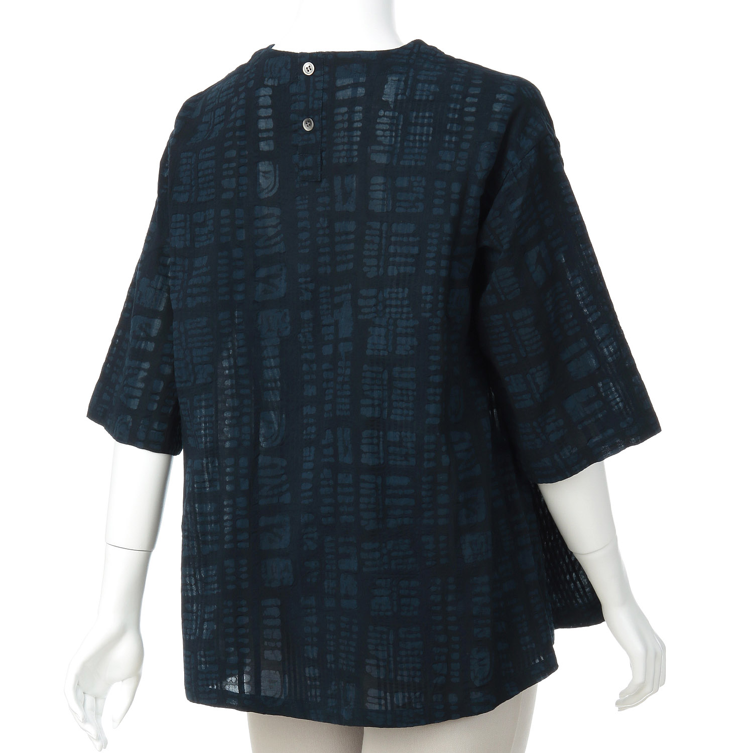 ケトレード ブロックエンボスブラウス - 画像8