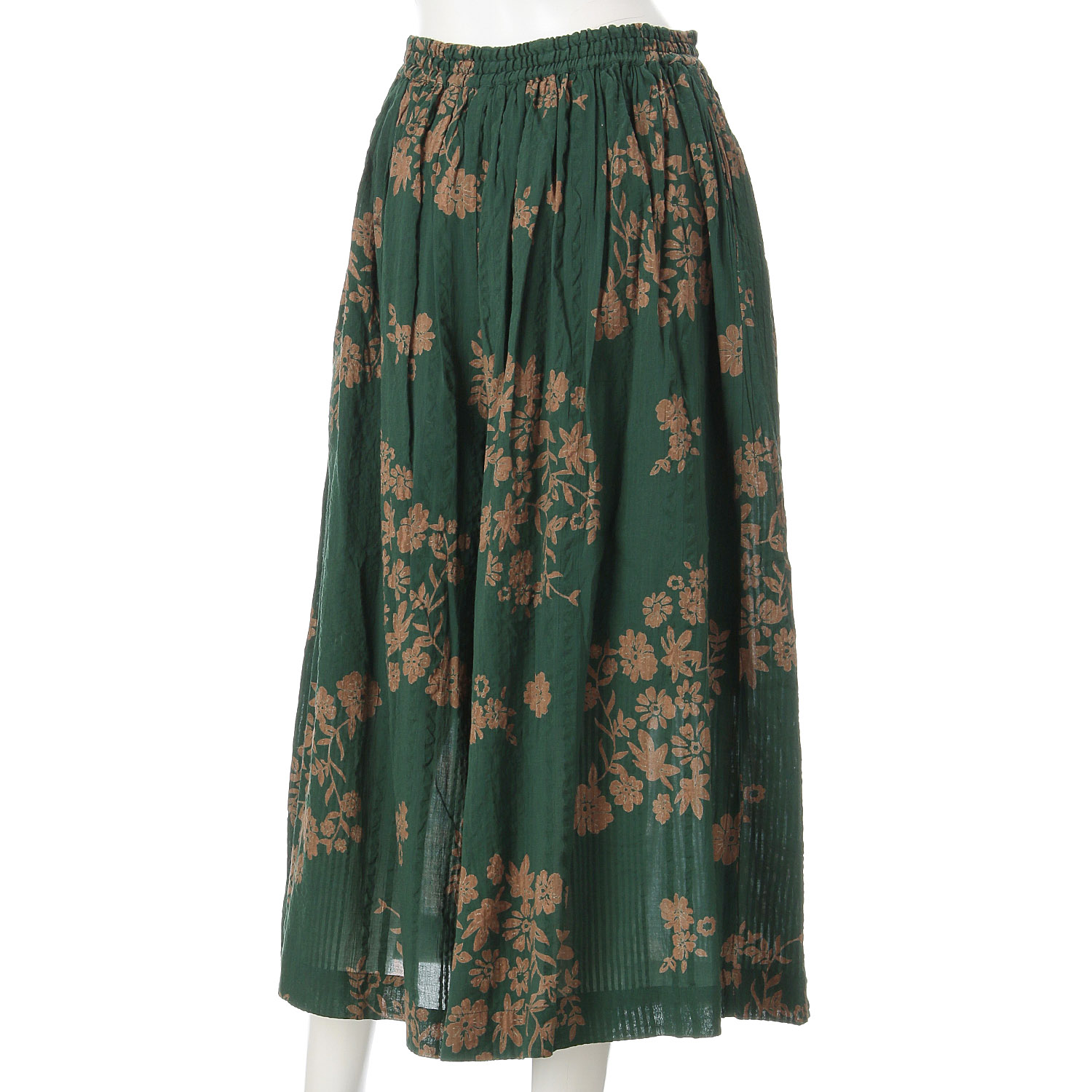 ケトレード シアサッカー花柄パンツスカート - 画像8