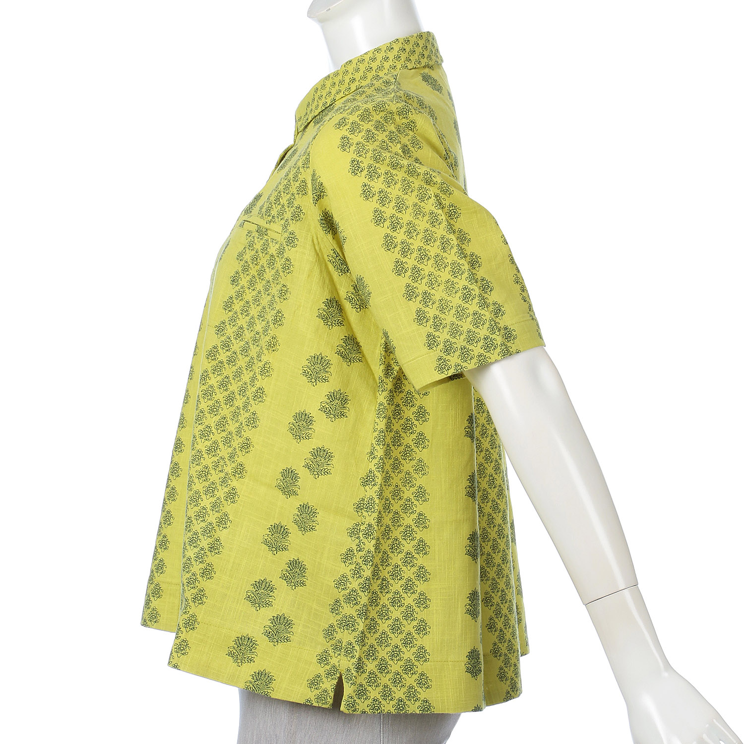 モノトーン小花柄プリントブラウス - 画像8