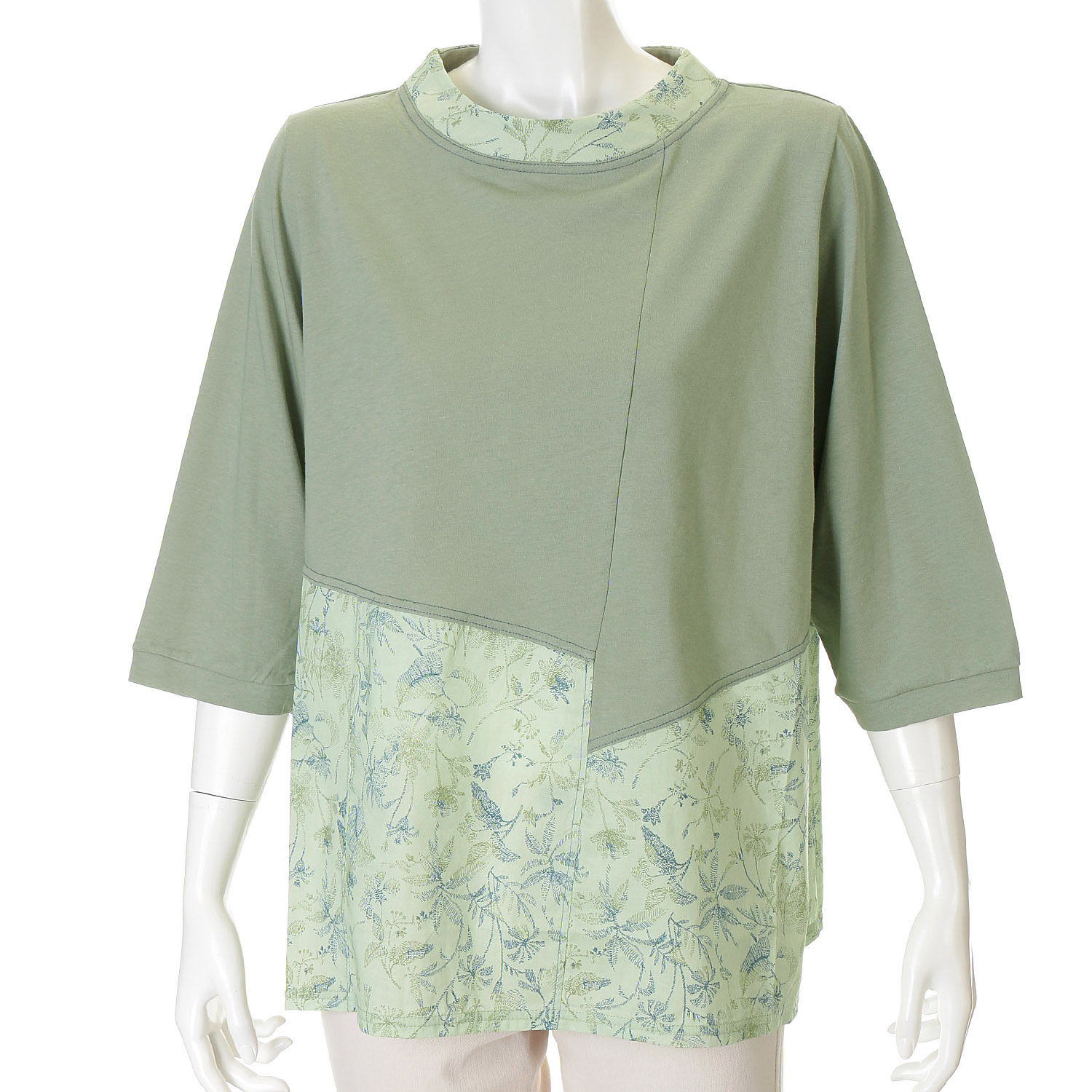 アトリエ雅 プリント配色プルオーバー - 画像4