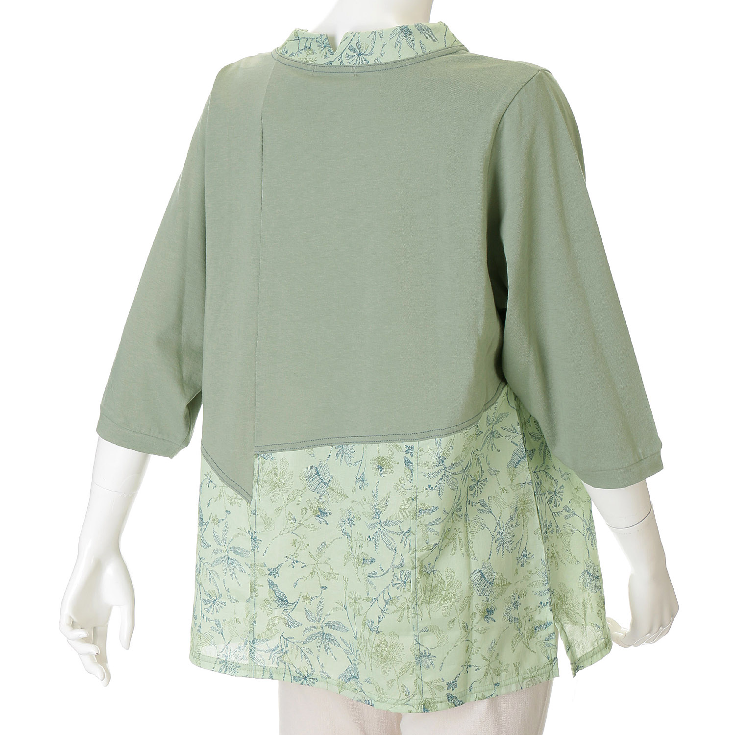 アトリエ雅 プリント配色プルオーバー - 画像5