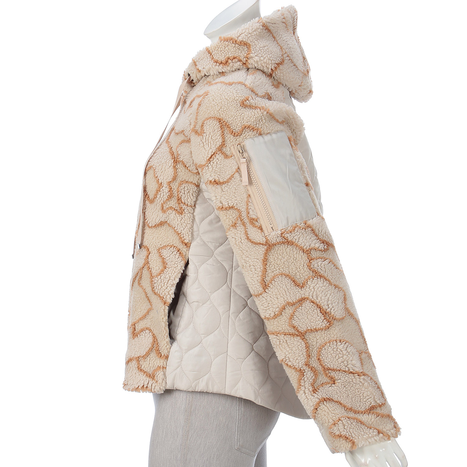 中綿ファーフードコート - 画像9