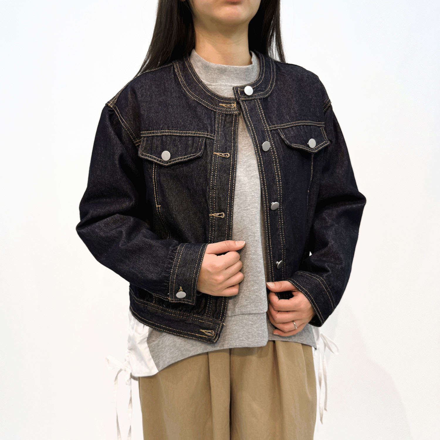 MAKITO ノーカラーBIGGジャン