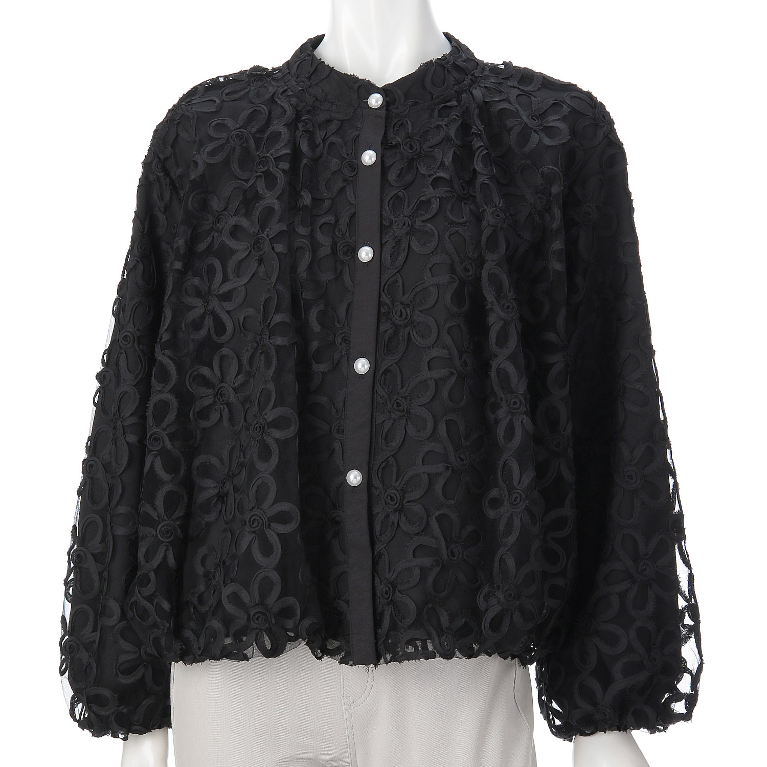 フラワーレースシアーブルゾン