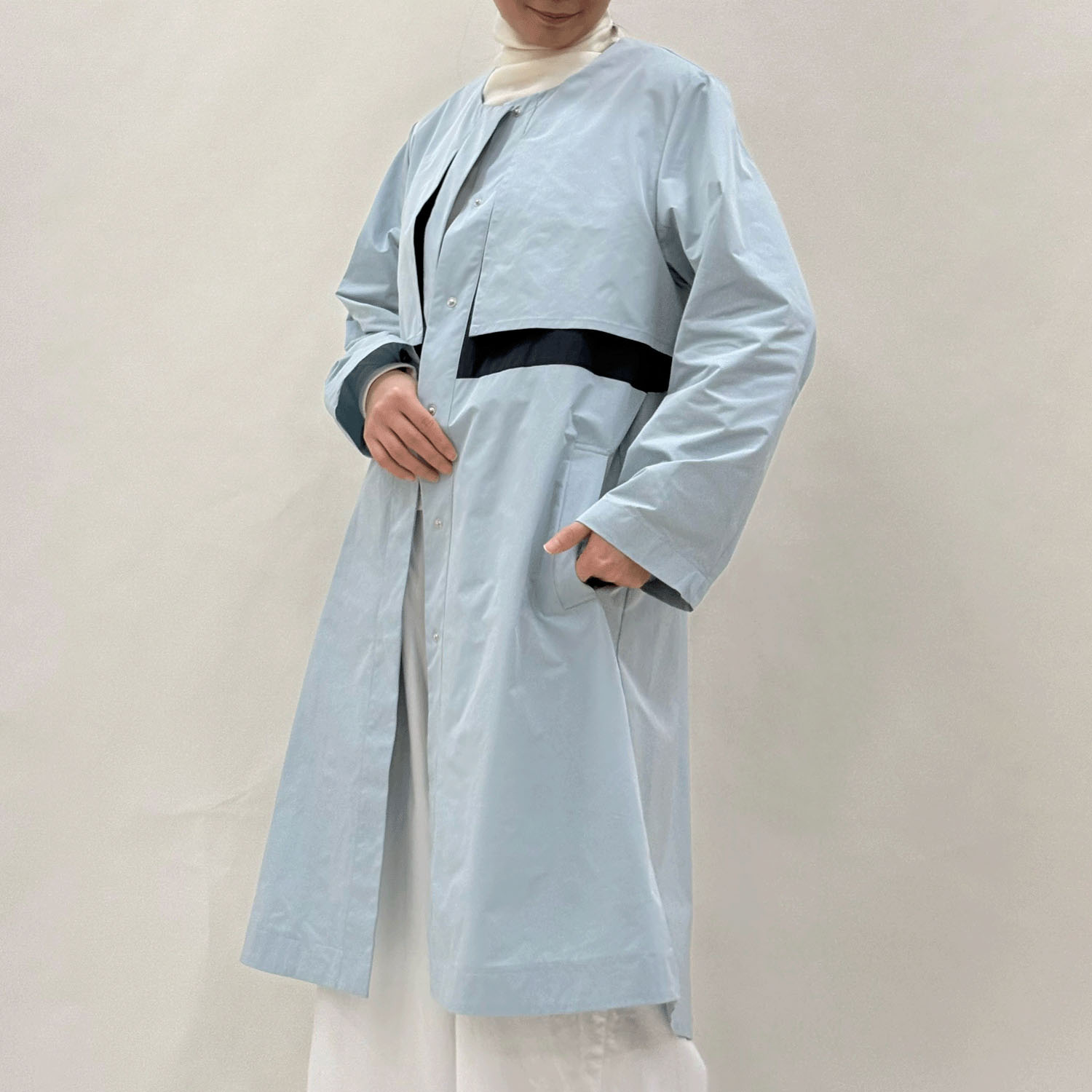 【InstaLive】配色スプリングコート