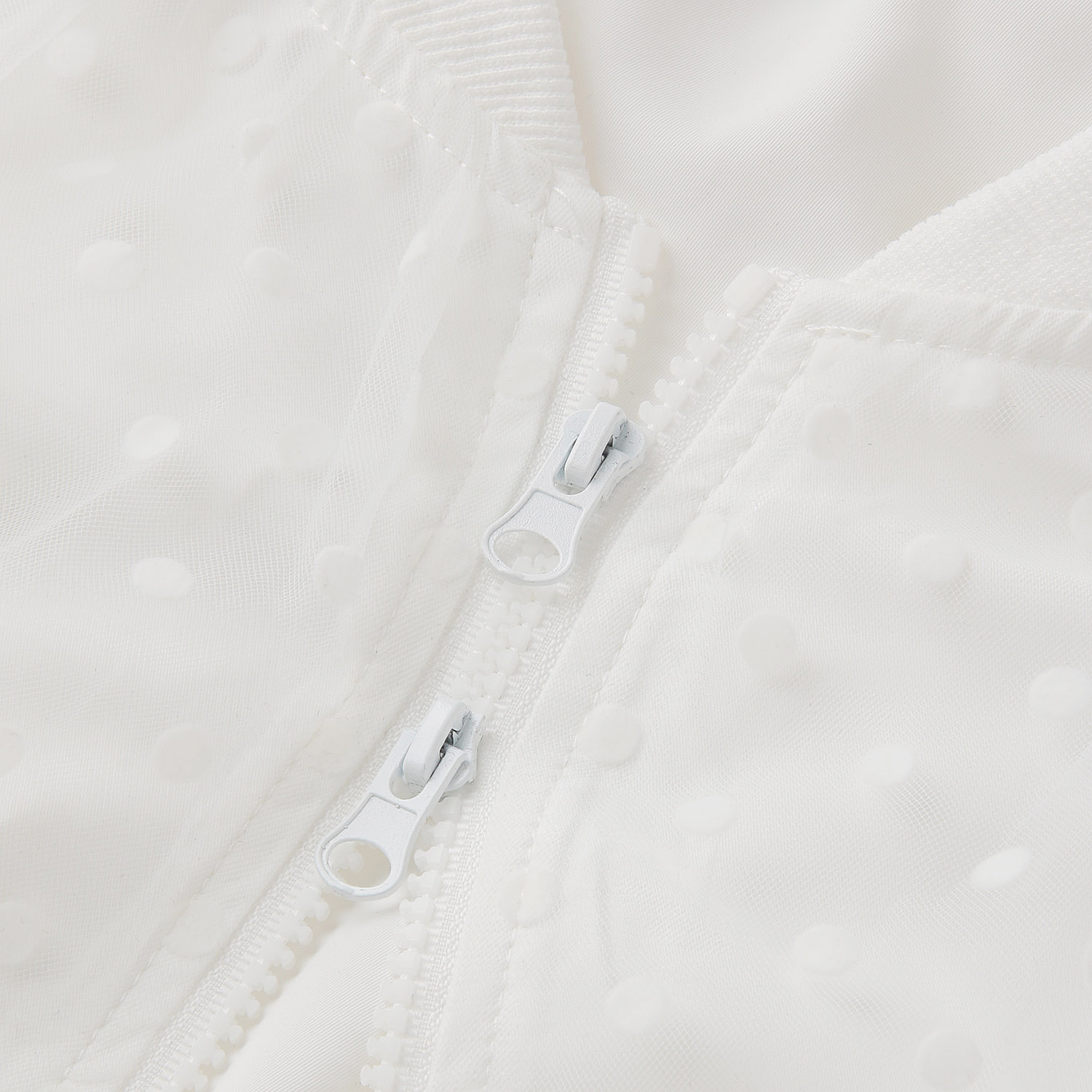 ドットチュールスリーブブルゾン - 画像4