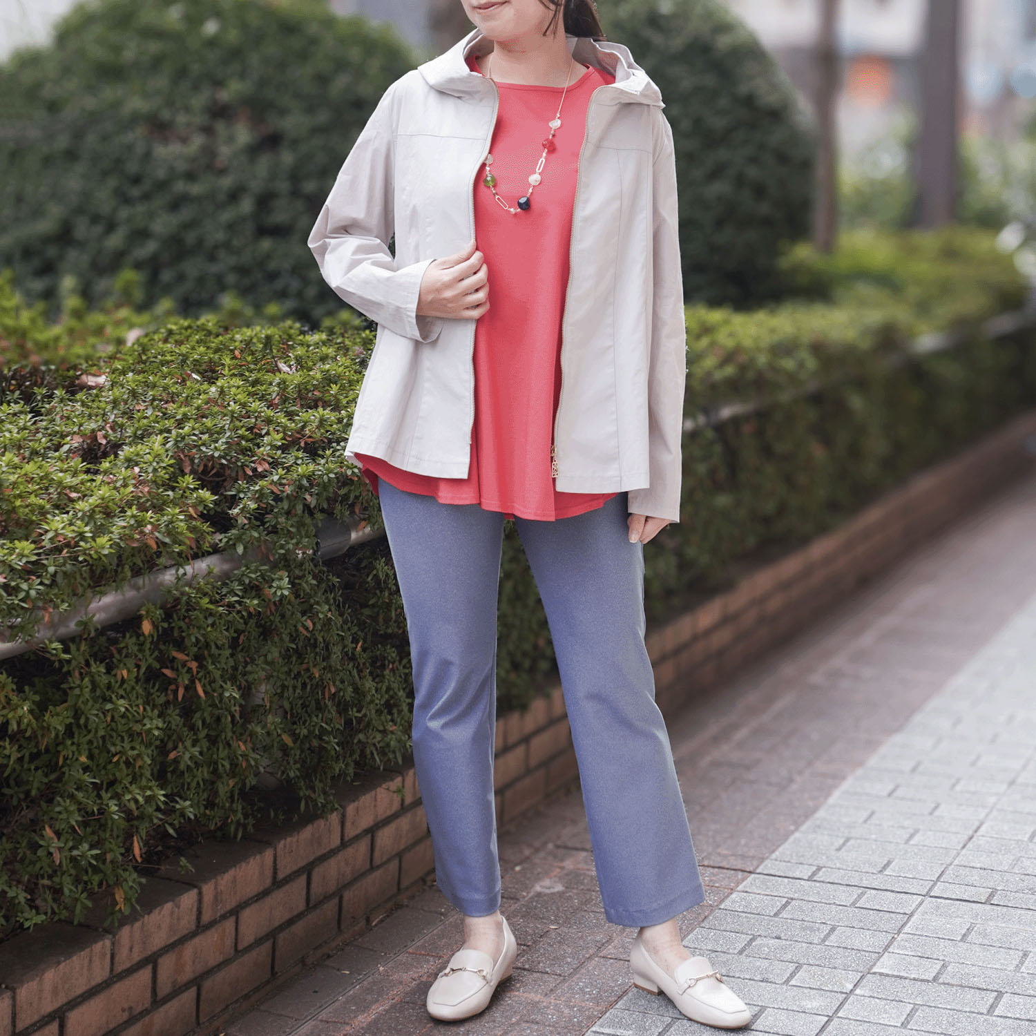 綿グログランジャケット - 画像2