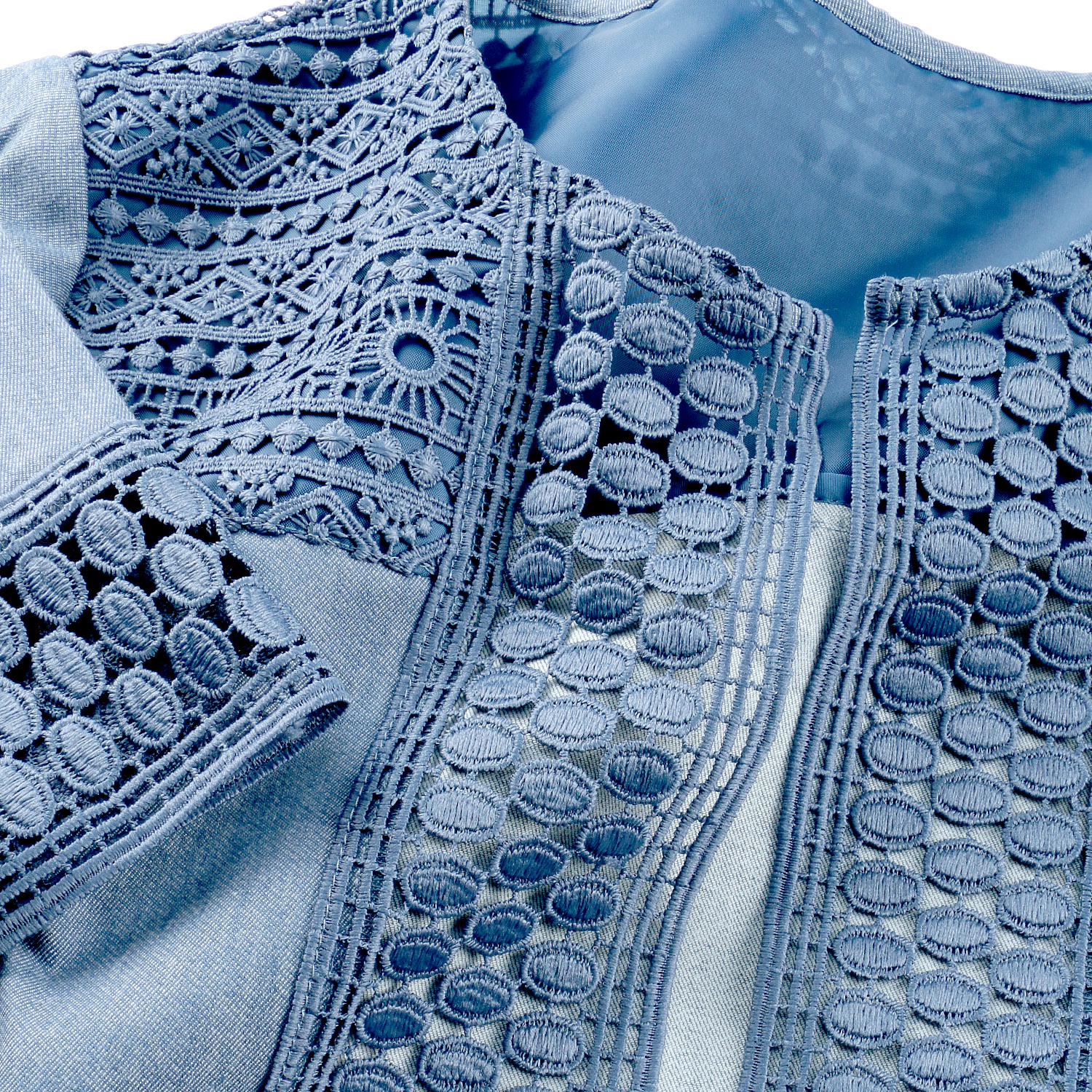 デニム調綿麻PUジャケット - 画像18