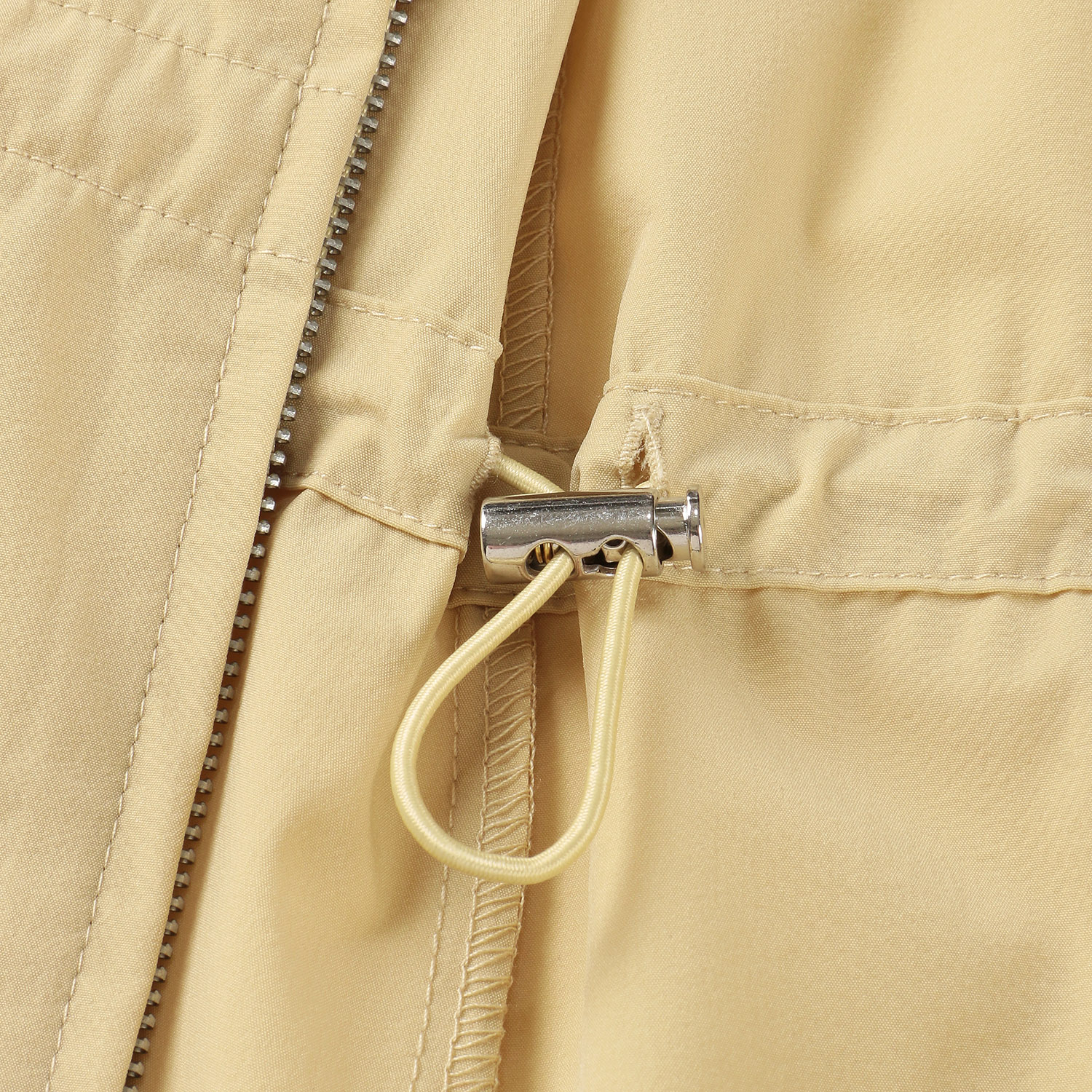 ナイロンストレッチ丸首ジャケット - 画像7