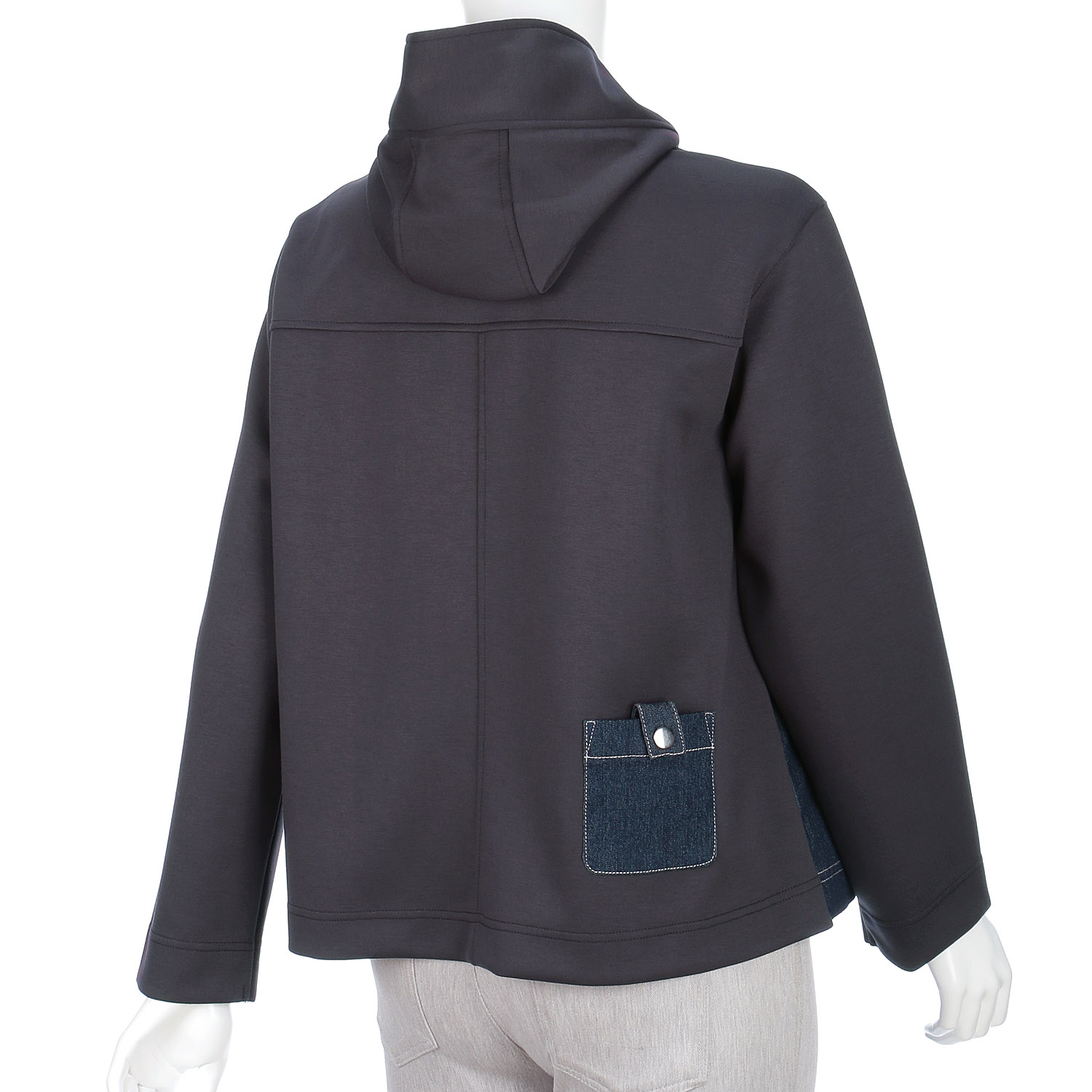 星モチーフデニム切替ジャケット - 画像2