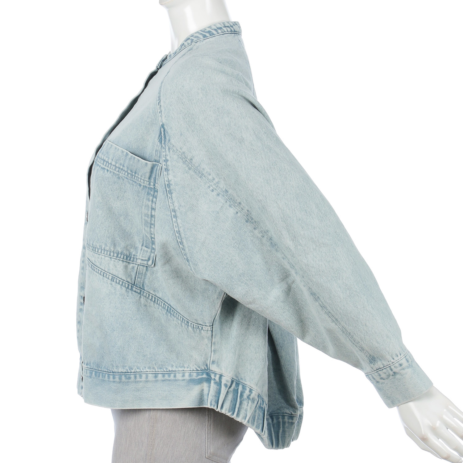 LUPIRIEN カラーデニムラグランブルゾン - 画像3