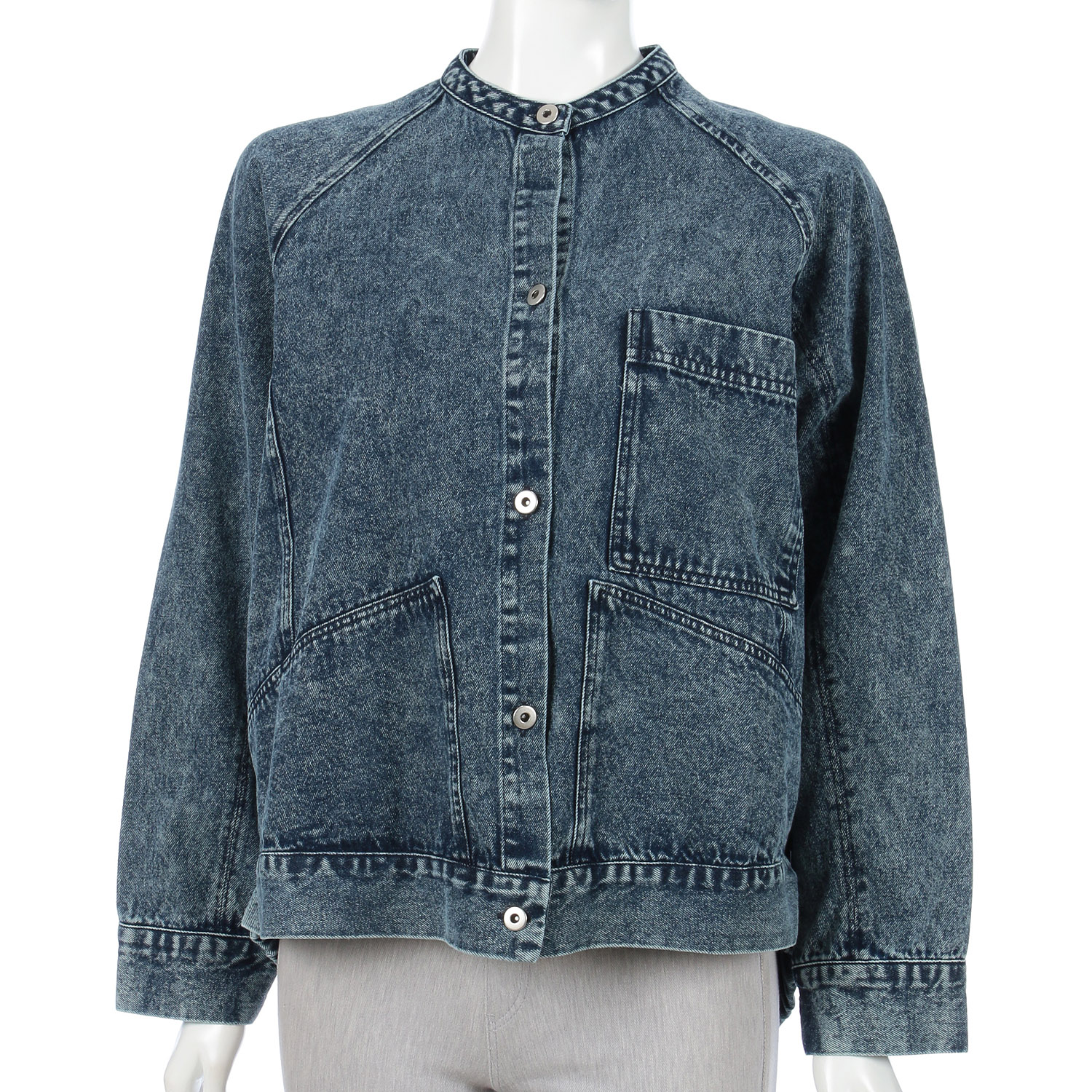 LUPIRIEN カラーデニムラグランブルゾン - 画像6