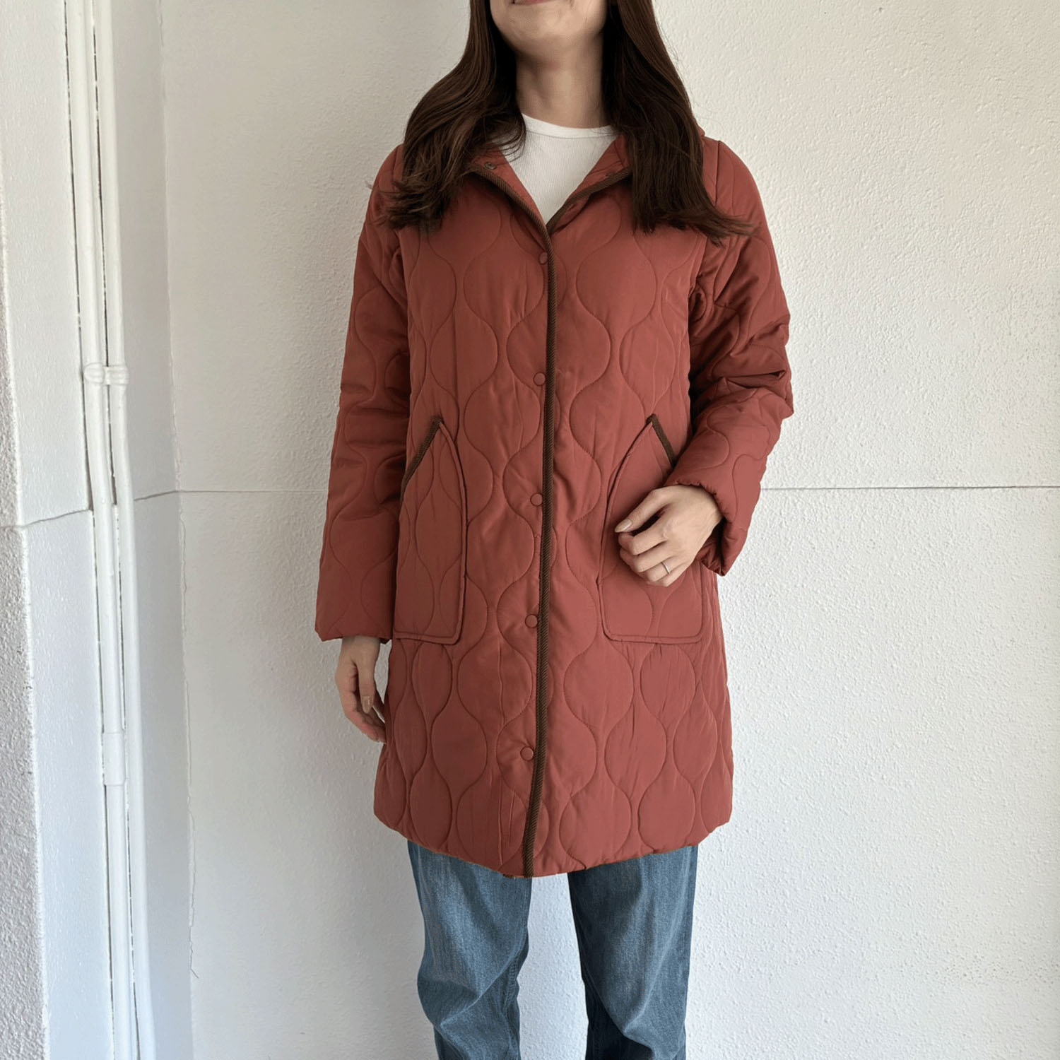 中綿キルトコート