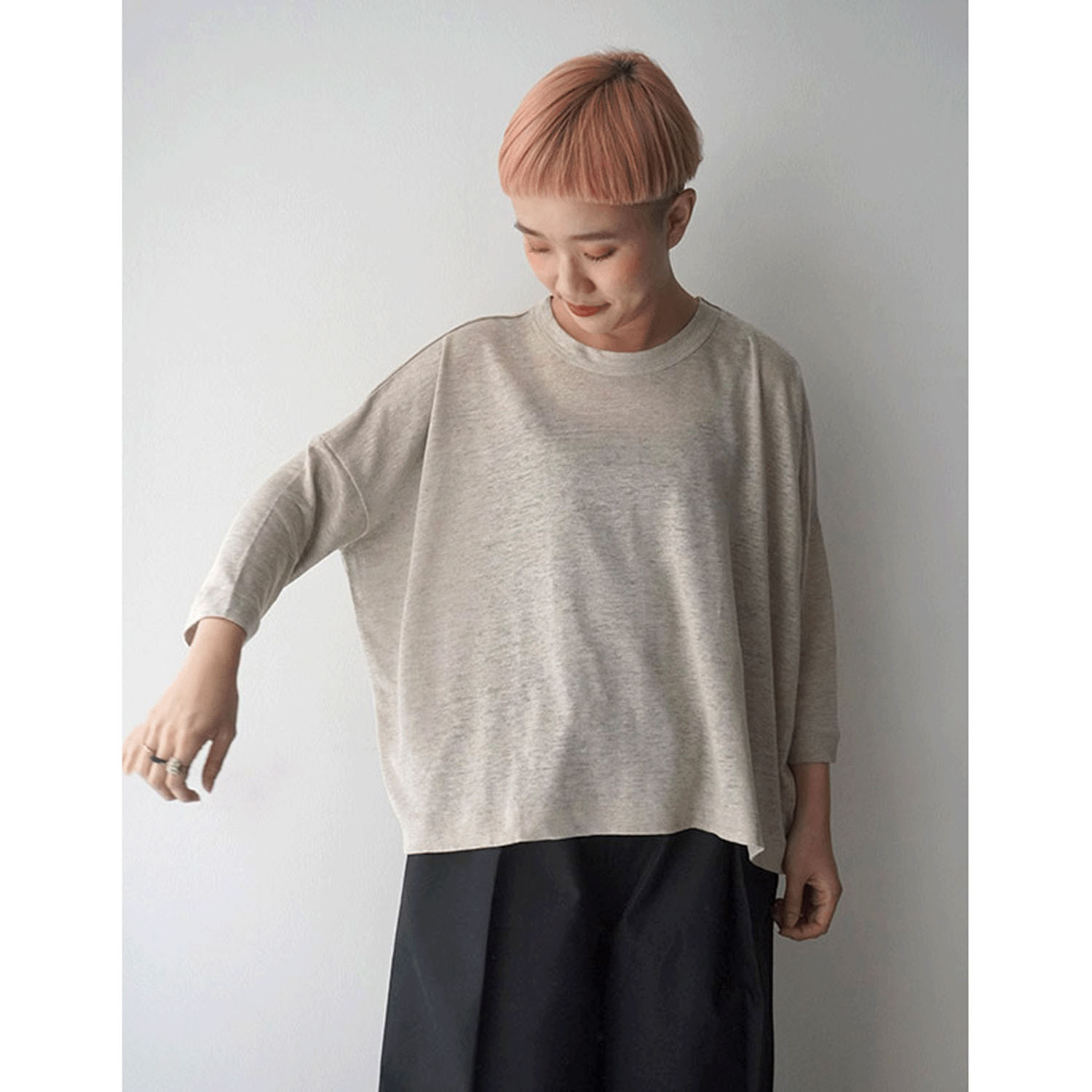 mao made 7分袖ワイドTEE - 画像5