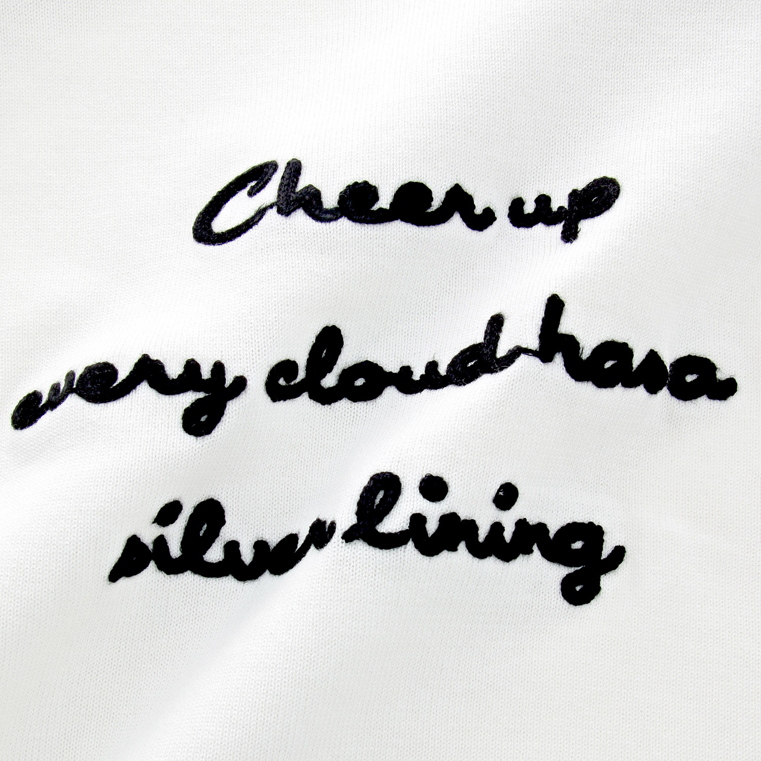 【Insta Live】mao made ロゴチェーン刺繍5分袖ニットTEE - 画像7