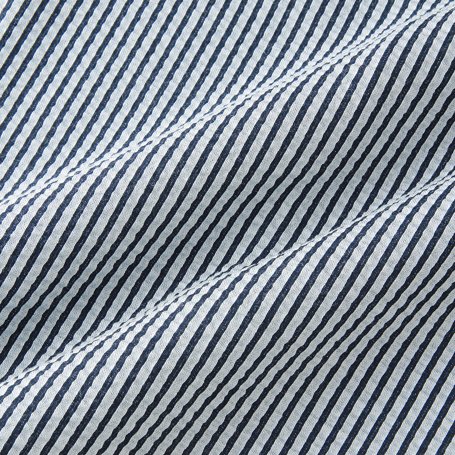 homeworking ストライプサッカーニット ボトルネックプルオーバー - 画像5