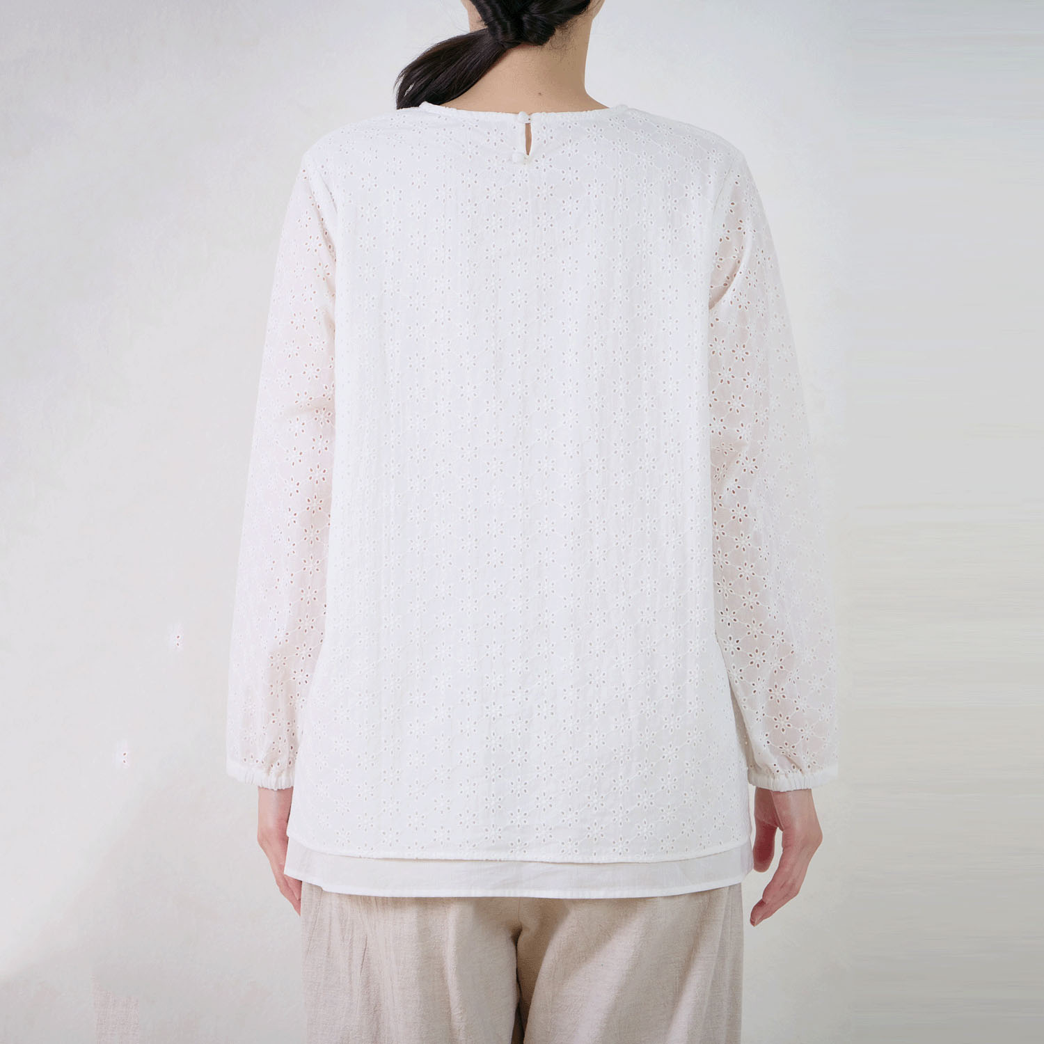 【Insta Live】le ciel 小花レースブラウス - 画像4