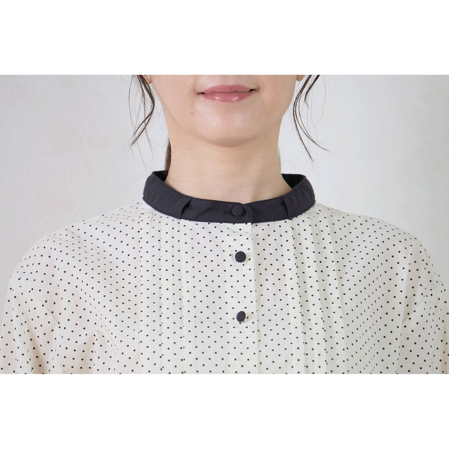 【Insta Live】le ciel ドットプリントブラウス - 画像6