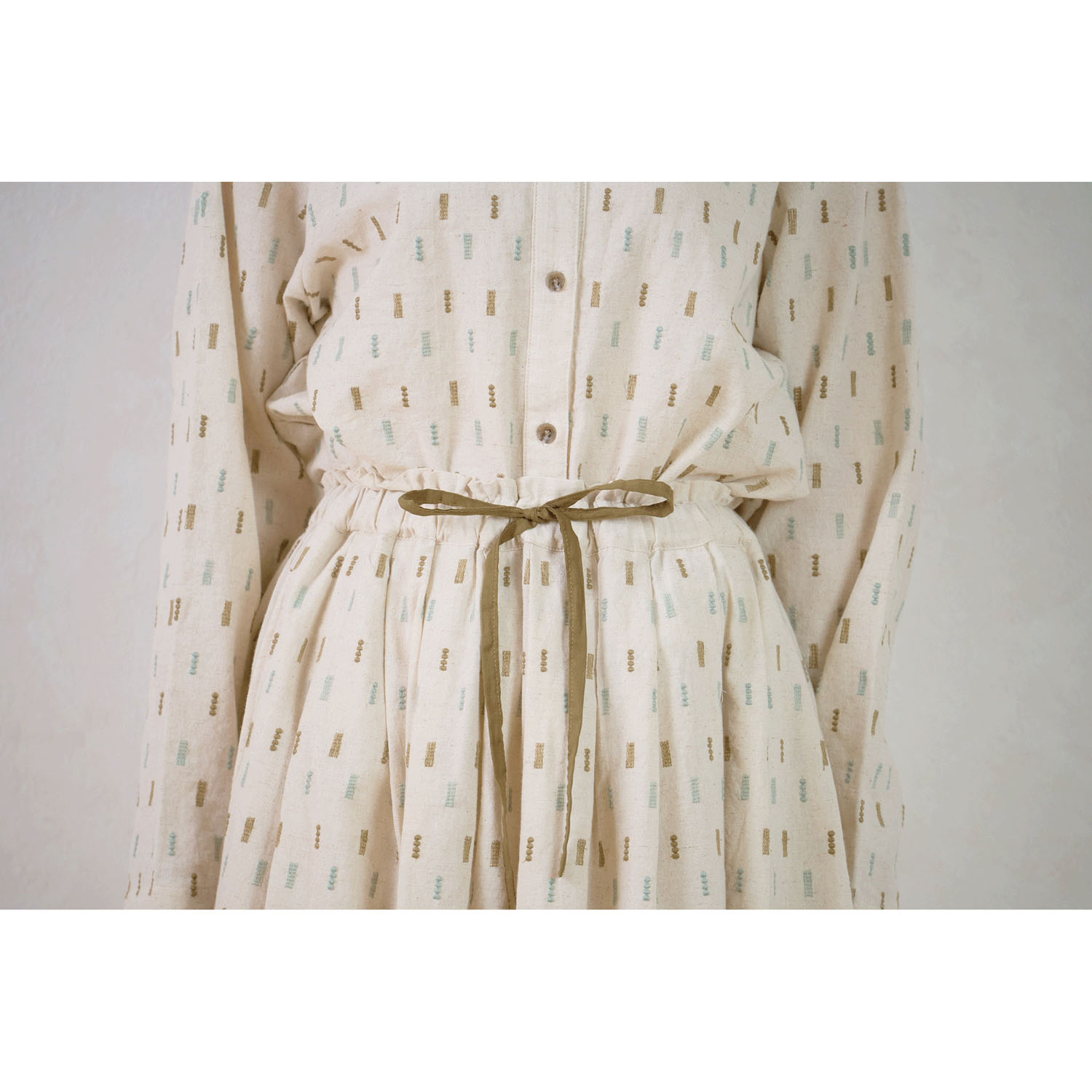 le ciel ダンガリーマルトシカク刺繍スカート - 画像8