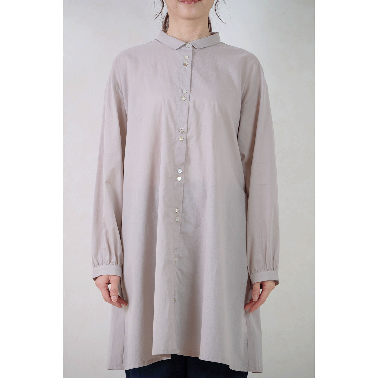 le ciel  コットンローンチュニックワンピース