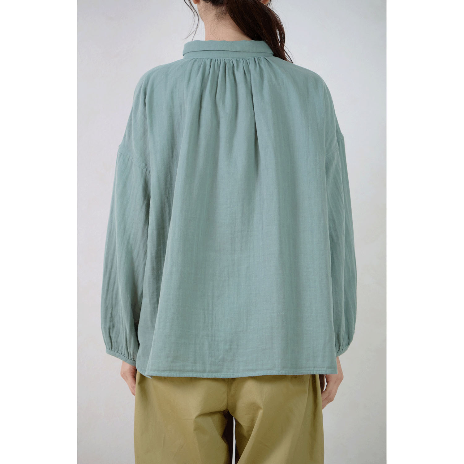 le ciel コットンガーゼブラウス - 画像7