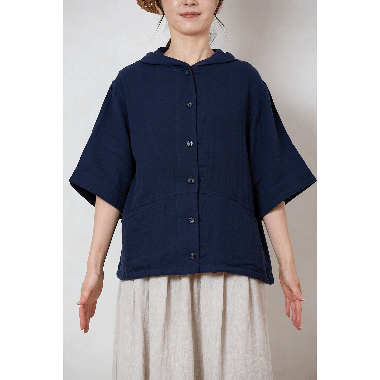 le ciel コットンガーゼパーカー - 画像8