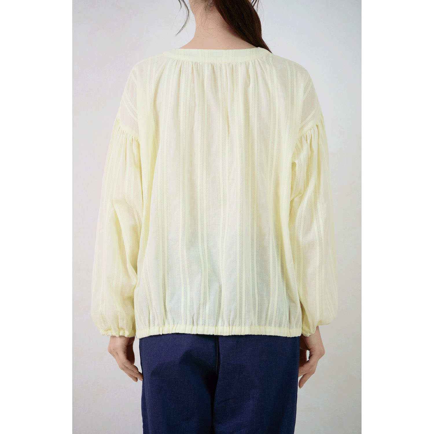 le ciel コットンコンドビースストライプブラウス - 画像6